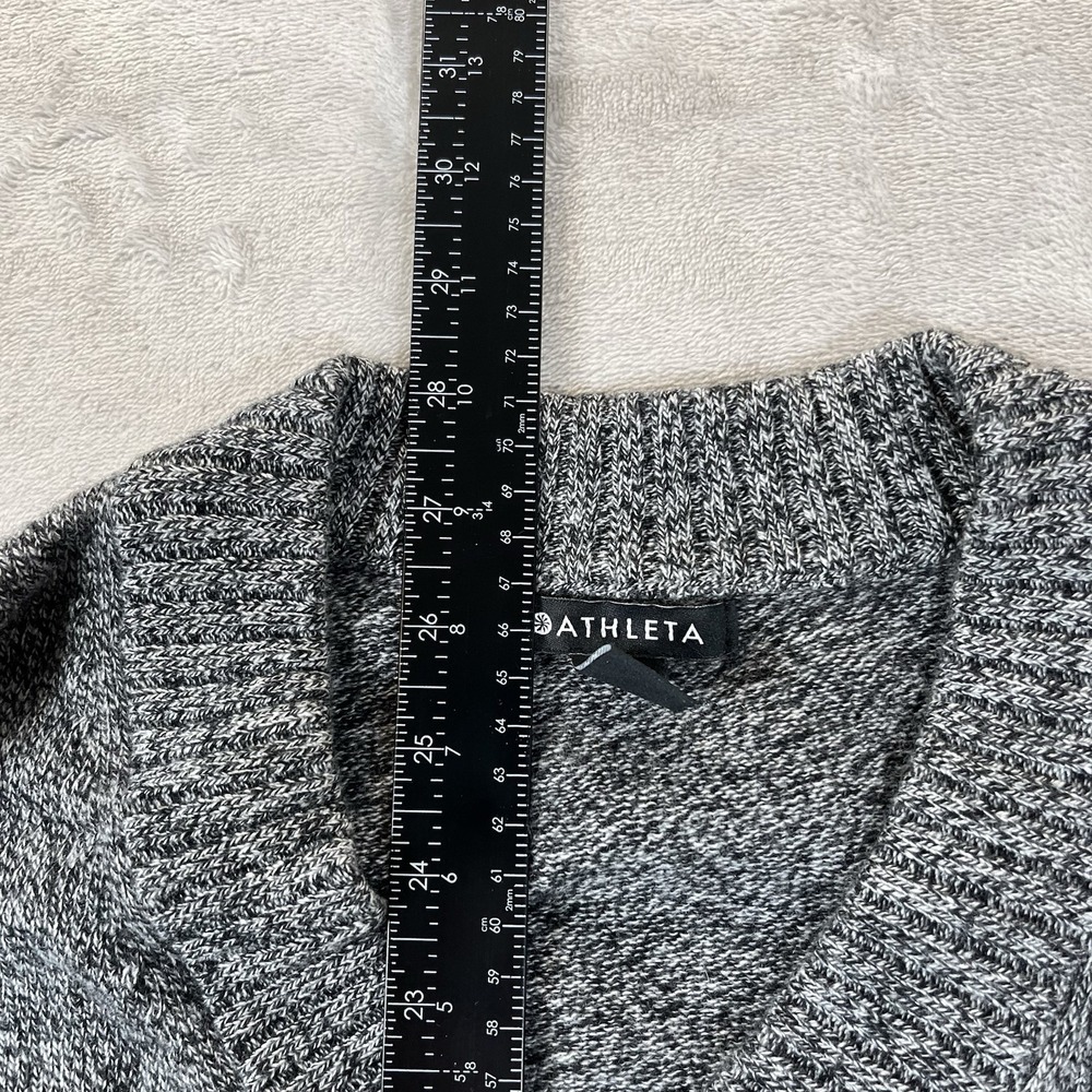 Athleta Sweater V-neck XS Wool Cashmere Gray - Picture 4 of 7